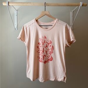 Anthropologie Kenny Coil Sun Shines Graphic Tee